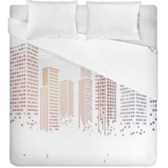 Buildings, Building City Building Condominium Skyscraper Duvet Cover Double Side (king Size)