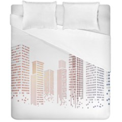 Buildings, Building City Building Condominium Skyscraper Duvet Cover Double Side (california King Size)