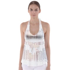 Buildings, Building City Building Condominium Skyscraper Babydoll Tankini Top