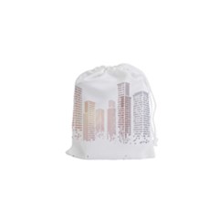 Buildings, Building City Building Condominium Skyscraper Drawstring Pouch (xs)