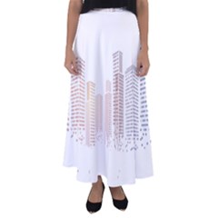 Buildings, Building City Building Condominium Skyscraper Flared Maxi Skirt by Jancukart