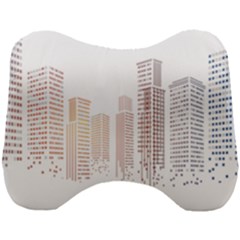 Buildings, Building City Building Condominium Skyscraper Head Support Cushion