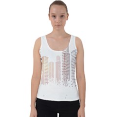 Buildings, Building City Building Condominium Skyscraper Velvet Tank Top