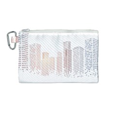 Buildings, Building City Building Condominium Skyscraper Canvas Cosmetic Bag (medium) by Jancukart