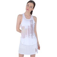 Buildings, Building City Building Condominium Skyscraper Racer Back Mesh Tank Top