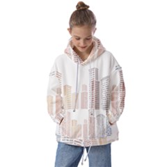 Buildings, Building City Building Condominium Skyscraper Kids  Oversized Hoodie