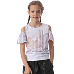 Buildings, Building City Building Condominium Skyscraper Kids  Butterfly Cutout Tee by Jancukart