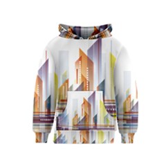 Building Artwork City Building Kids  Pullover Hoodie