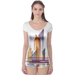 Building Artwork City Building Boyleg Leotard  by Jancukart