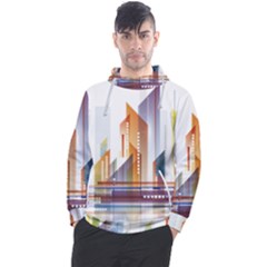 Building Artwork City Building Men s Pullover Hoodie