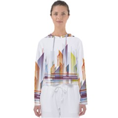 Building Artwork City Building Women s Slouchy Sweat