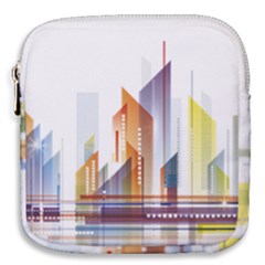 Building Artwork City Building Mini Square Pouch