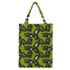 Cats And Skulls - Modern Halloween  Classic Tote Bag