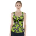 Cats And Skulls - Modern Halloween  Racer Back Sports Top View1