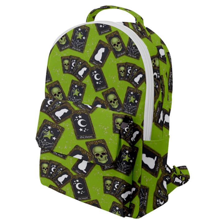 Cats And Skulls - Modern Halloween  Flap Pocket Backpack (Small)