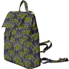 Halloween - Green Roses On Spider Web  Buckle Everyday Backpack by ConteMonfrey