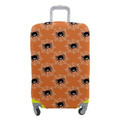 Halloween Black Orange Spiders Luggage Cover (small) by ConteMonfrey