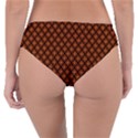 Halloween Palette Plaids Orange, Black Geometric  Reversible Classic Bikini Bottoms View2