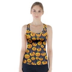 Jack O Lantern  Racer Back Sports Top by ConteMonfrey