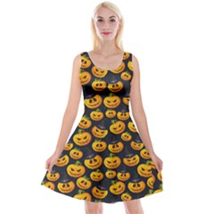 Jack O Lantern  Reversible Velvet Sleeveless Dress