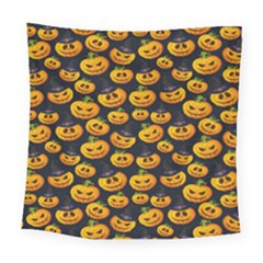 Jack O Lantern  Square Tapestry (large) by ConteMonfrey