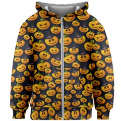 Jack O Lantern  Kids  Zipper Hoodie Without Drawstring by ConteMonfrey