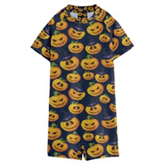 Jack O Lantern  Kids  Boyleg Half Suit Swimwear by ConteMonfrey