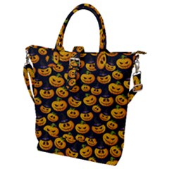 Jack O Lantern  Buckle Top Tote Bag by ConteMonfrey