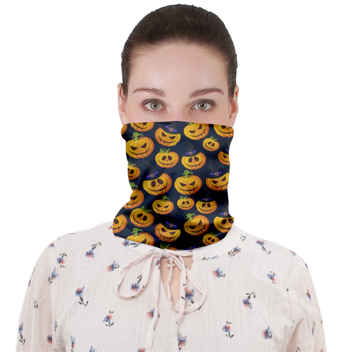 Jack O Lantern  Face Covering Bandana (Adult)