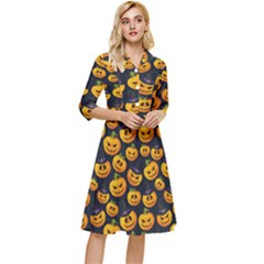 Jack O Lantern  Classy Knee Length Dress by ConteMonfrey