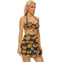 Jack O Lantern  Vintage Style Bikini Top and Skirt Set  View3