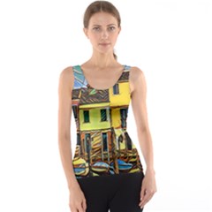 Colorful Venice Homes Tank Top by ConteMonfrey