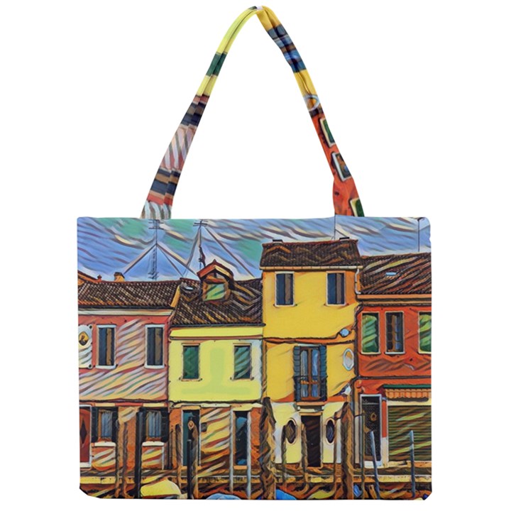 Colorful Venice Homes Mini Tote Bag