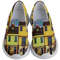 Colorful Venice Homes Kids Lightweight Slip Ons by ConteMonfrey