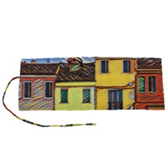 Colorful Venice Homes Roll Up Canvas Pencil Holder (s) by ConteMonfrey