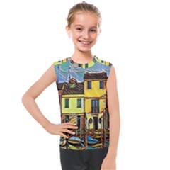 Colorful Venice Homes Kids  Mesh Tank Top by ConteMonfrey