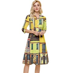 Colorful Venice Homes Classy Knee Length Dress by ConteMonfrey