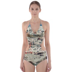 Riomaggiore - Italy Vintage Cut-out One Piece Swimsuit by ConteMonfrey