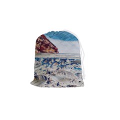 Fishes In Lake Garda Drawstring Pouch (small) by ConteMonfrey