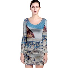 Fishes In Lake Garda Long Sleeve Bodycon Dress by ConteMonfrey