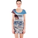 Fishes In Lake Garda Short Sleeve Bodycon Dress View1