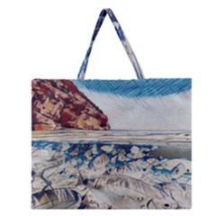 Fishes In Lake Garda Zipper Large Tote Bag by ConteMonfrey