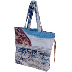 Fishes In Lake Garda Drawstring Tote Bag by ConteMonfrey