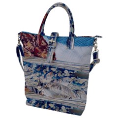 Fishes In Lake Garda Buckle Top Tote Bag by ConteMonfrey