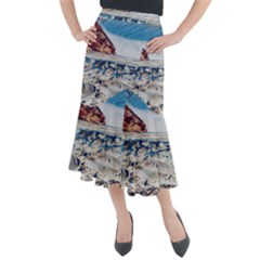 Fishes In Lake Garda Midi Mermaid Skirt by ConteMonfrey