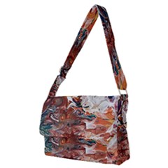 Summer Arabesque Full Print Messenger Bag (m) by kaleidomarblingart