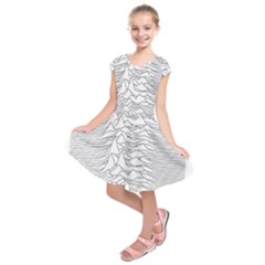 Joy Division Unknown Pleasures Kids  Short Sleeve Dress by Jancukart