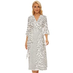 Joy Division Unknown Pleasures Midsummer Wrap Dress by Jancukart