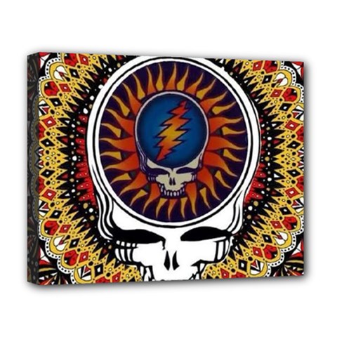 Grateful Dead Deluxe Canvas 20  X 16  (stretched)