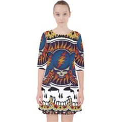 Grateful Dead Quarter Sleeve Pocket Dress by Jancukart